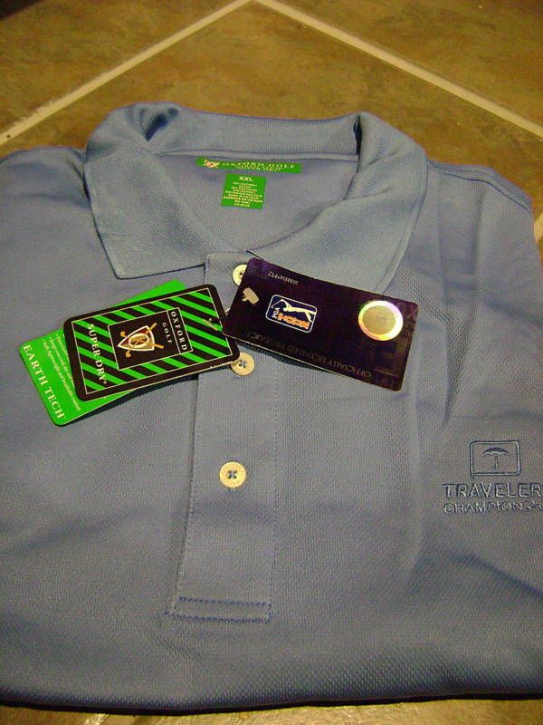 OXFORD GOLF MENS EARTH TECH SUPER DRY SHIRT XL NWT  