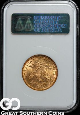 1892 NGC $10 GOLD Liberty Eagle NGC MS 60  