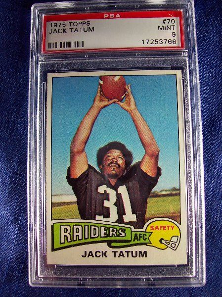 1975 Topps #70 Jack Tatum PSA 9 Mint  