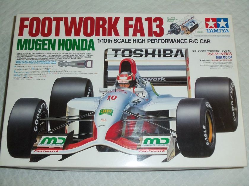 Tamiya FOOTWORK FA13 MUGEN HONDA F 1 1/10 RC kit == NIB  