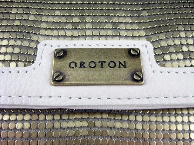 OROTON Heritage Slim Clutch Ladies Wallet Purse Leather/Mesh BNWT 