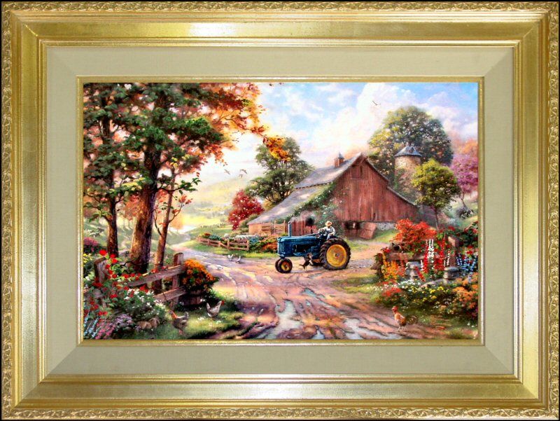 Summers Heritage 18x27 S/N Framed Limited Ed. Thomas Kinkade 