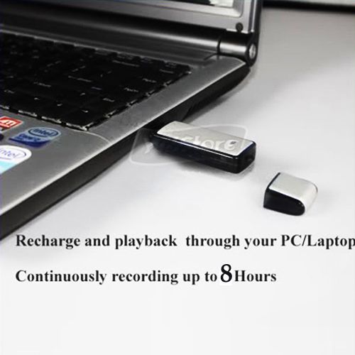 Disk 4GB 4G USB SPY Digital Voice Recorder Flash Drive Black  