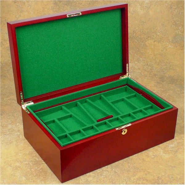 Chess Coffer Billiard Cloth Sets Pieces Storage Premium  