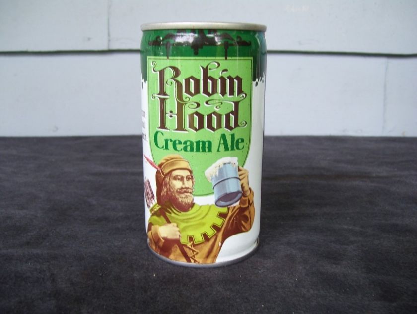 ROBIN HOOD CREAM ALE 12oz Steel Beer Can  