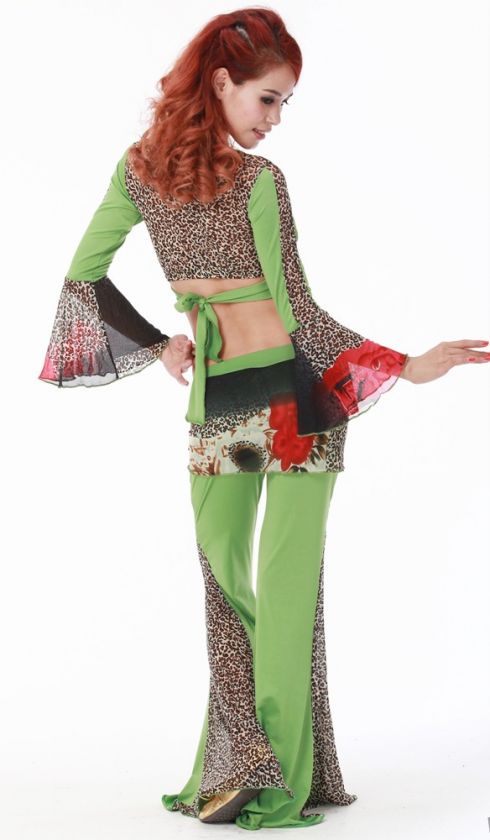 C207 New belly dance costume  2 pcs Top pants  