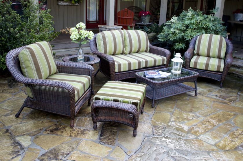 Tortuga Outdoor Wicker Patio Furniture   Lexington 6 Pc Seating Set w 