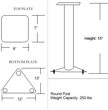 Hi End 15 Lovan Metal BookShelf Speaker Stands w/spike  