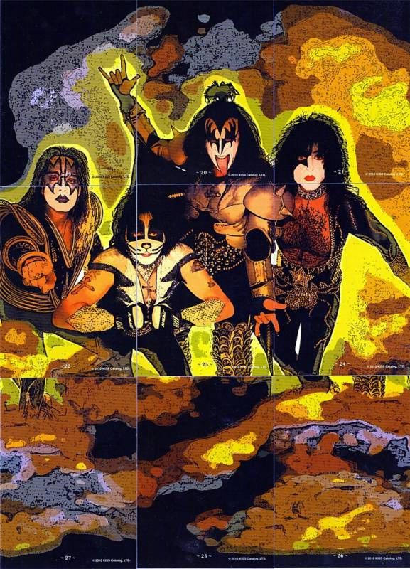 LEGEND OF KISS PRESS PASS PUZZLE + ALBUM CARD BASE SET  