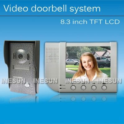 Home Security 8.3 Monitor IR Camera Video Door phone Intercom Entry 