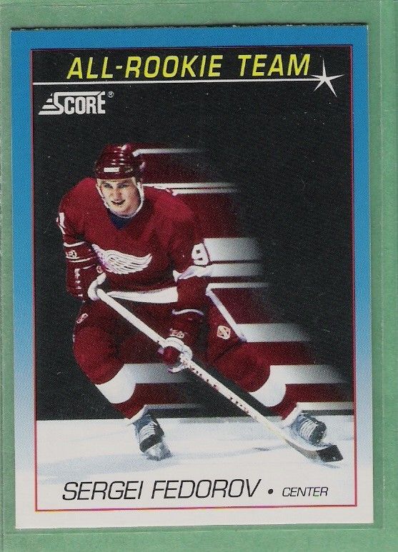 Sergei Fedorov 1991 Score All Rookie Team #382  