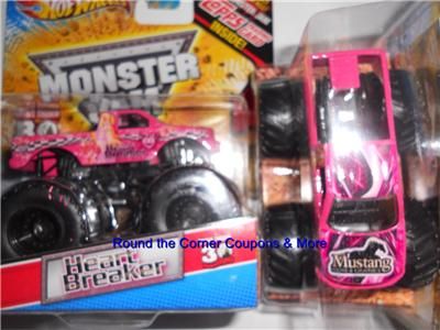 2012 Hot Wheels Monster Jam HEARTBREAKER Trading Card Heart Breaker 