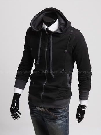 New Mens Slim Sexy Top Designed Hoody Jacket M L XL XXL  