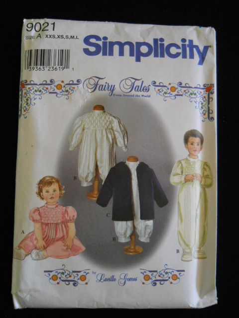 Simplicity 8021 Smocked Jumpsuit sew Pattern XXS   L sz  