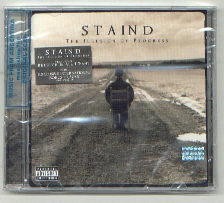 STAIND, THE ILLUSION OF PROGRESS + 2 BONUS TRACKS. FACTORY SEALED CD 