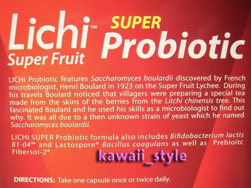   Fruit Probiotic with Lychee Extract 60 Premium Capsules for Diet etc
