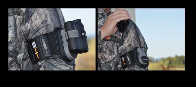 Attach your SideWinder EVO to your arm or leg for easy access with the 