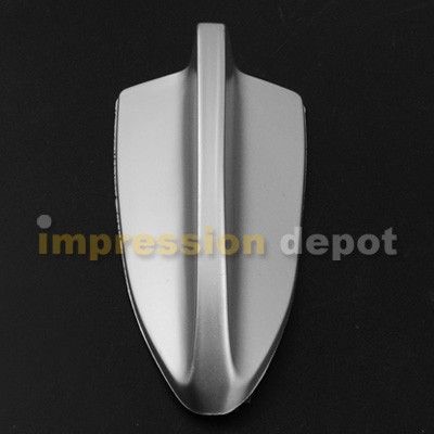   roof top mount shark fin antenna color silver tone as picture shown