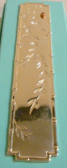 Vintage Tiffany & Co. Sterling Book mark with a gold lady bug  