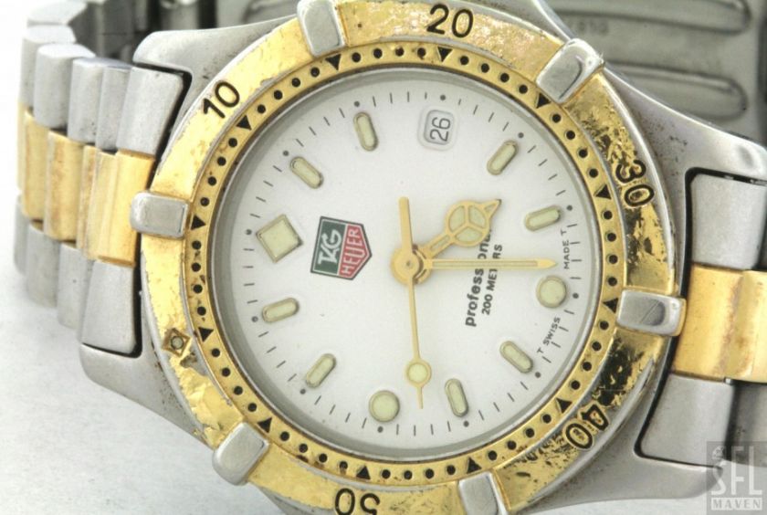 TAG HEUER WE1422 2 HIGH FASHION 2 TONE SS LADIES WATCH W/ DATE  