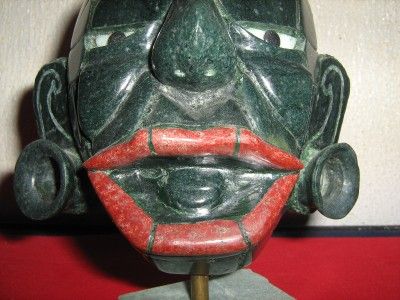 MAYAN JADE BURIAL MASK FROM THE ANCIENT CITY OF NARANJO  