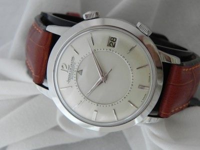 JAEGER LE COULTRE BUMPER AUTOMATIC MEMOVOX JUMBO IN S/S SWISS CASE 