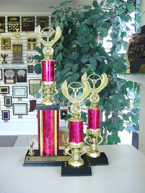 COOL PINEWOOD DERBY BOY SCOUT TROPHY AWARD TROPHIES SET  