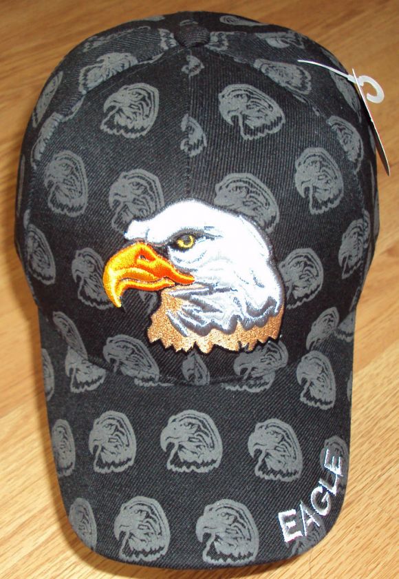 DELUXE USA PATRIOTIC AMERICAN BALD EAGLE BALL CAP HAT  