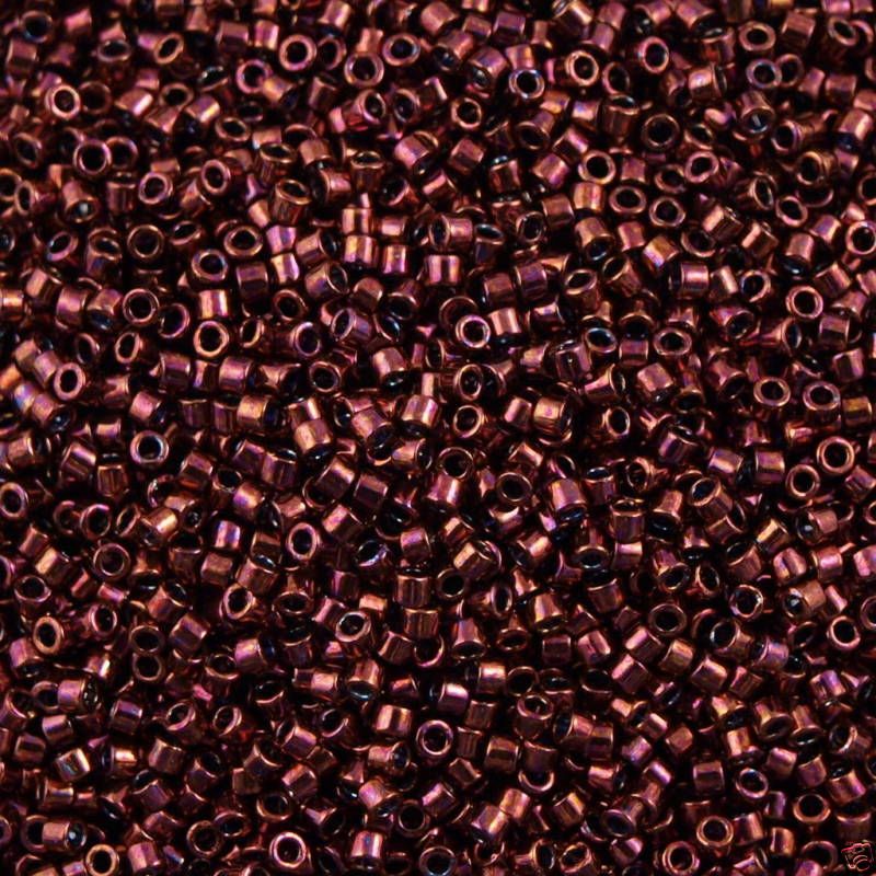 Miyuki Delica Seed Bead 11/0 Dark Metallic Raspberry 5g DB12  