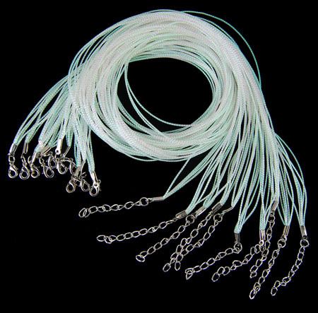 10X string Nylon cord Necklace Lobster Clasp  