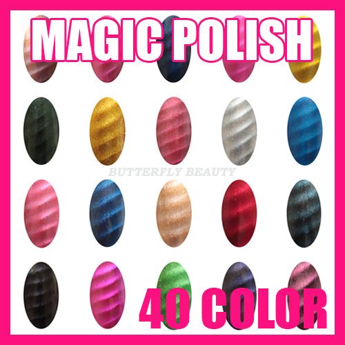 Nail Art 40 Fashion Color Magic Magnetic Magnet Nail Polish Magnet 