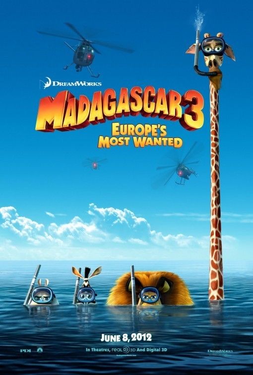 MADAGASCAR 3   Movie Poster DS  A  2012  