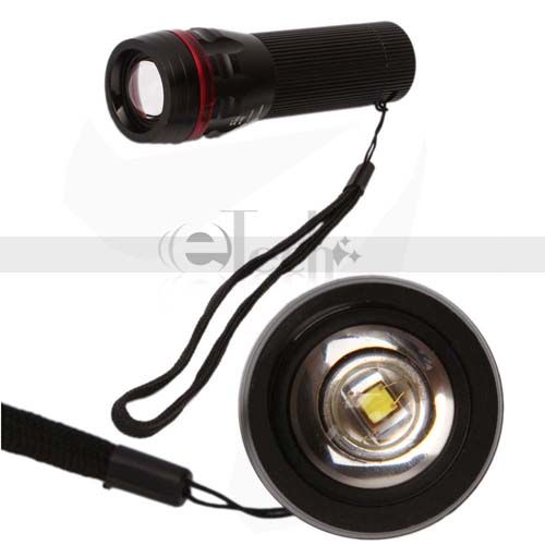 CREE LED Focus Zoomable Adjustable 3 Mode Flashlight Torch 200 Lumen 