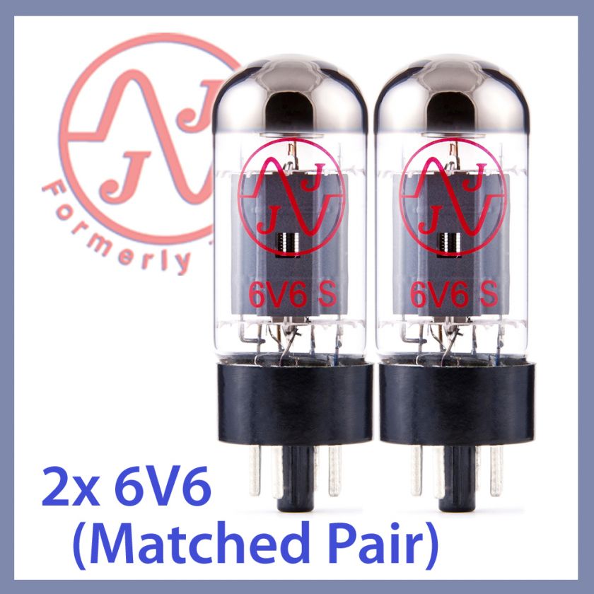 2x NEW JJ Tesla 6V6 / 6V6S Vacuum Tubes, Matched Pair TESTED  