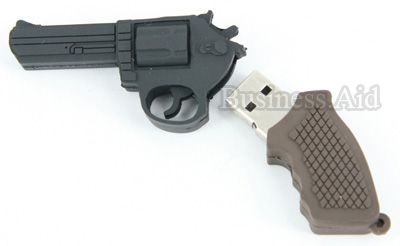 Mini Gun Shape 4GB Flash Memory Drive Capacity  4GB Materials 