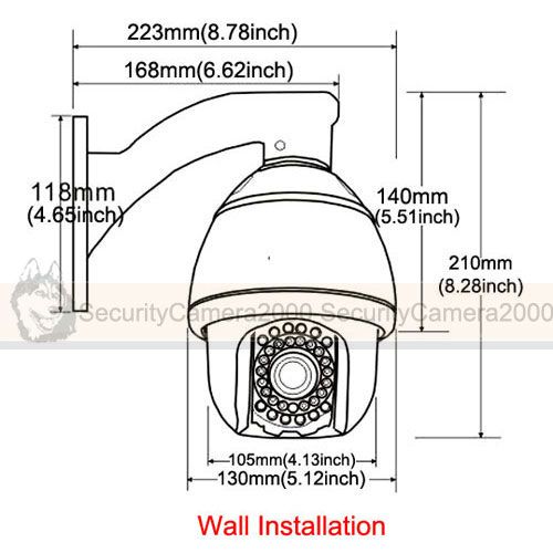 10 x Optical Zoom Mini 480TVL 25M IR High Speed PTZ Dome Cameras