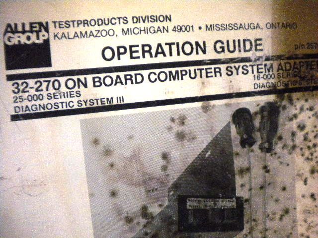 ALLEN Automotive Test Analyzer 16 110 and 23 370 Oscilliscope Gas 