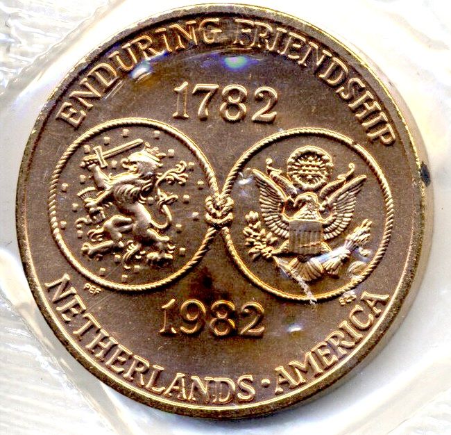 1782 1982 Netherlands America Friendship Medal   63114  