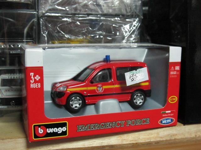 Citroen Berlingo French Fire engine rescue 1/50 Burago  