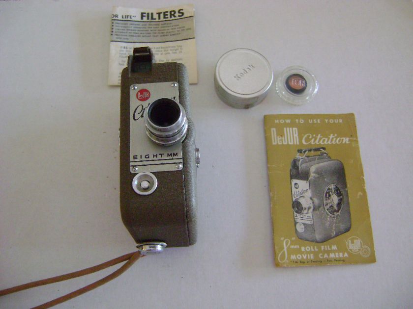 DeJur Citation 8mm Roll Film Movie Camera  