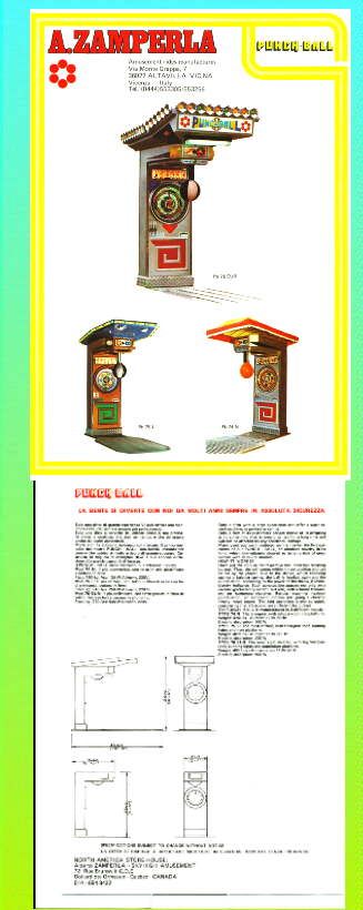 Zamperla Punch Ball Arcade Advertising Flyer  