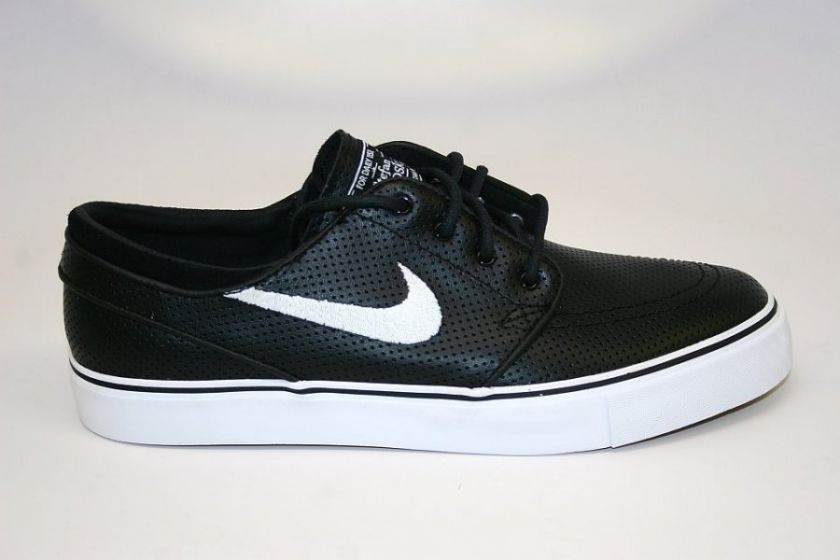 NIKE DUNK STEFAN JANOSKI SB PREMIUM BLACK WHITE GOLD LEATHER Sz 13 