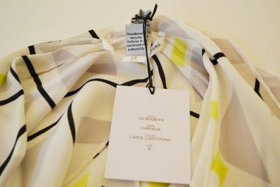 Diane Von Furstenberg DvF Damiana Dress 8 UK 12 NWT Silk Draped Scarf 