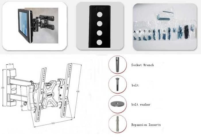   32 42 Wall Mount Bracket LED LCD Plasma TV Tilt Swivel 32 37 40 42