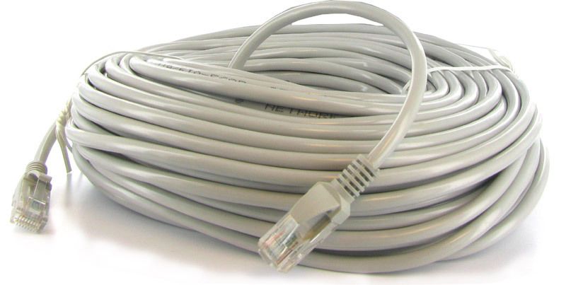 Cat5e Cable, 350 MHz, UTP, Grey, 50 ft, XBOX PS3  