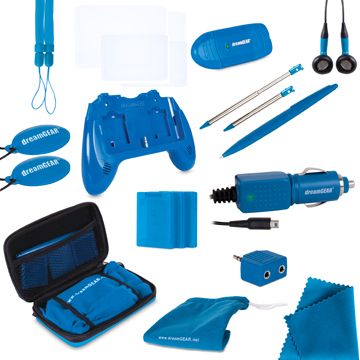 Nintendo 3DS 20 in 1 Essentials Starter Kit   Blue 845620042043  