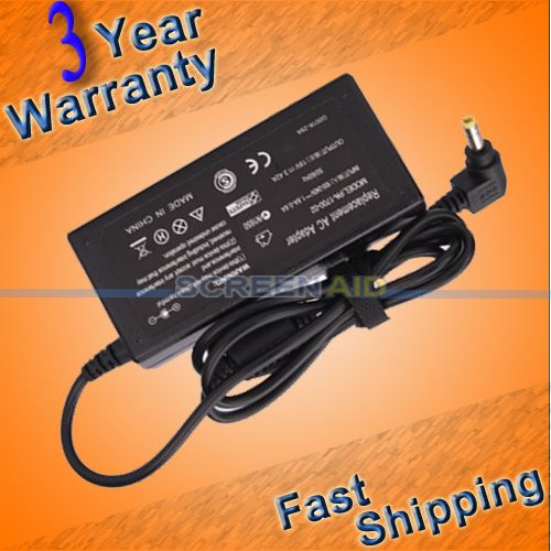 65W AC Adapter For Gateway MX6448 MX6453 MX6454 Battery Charger Power 