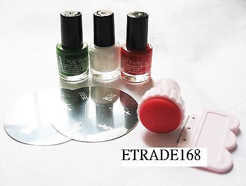 Nail Acrylic Manicure Polish Stamp Template art set DIY  