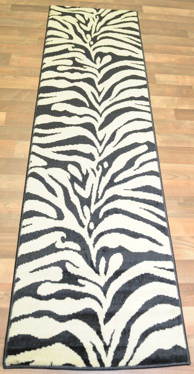 Animal Print Zebra Design 2x7 Runner   Area Rug   Carpet (AREA SIZE 