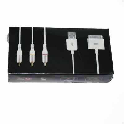 Apple iPhone iPod Touch 4G 4th Gen AV Video Cable USB  